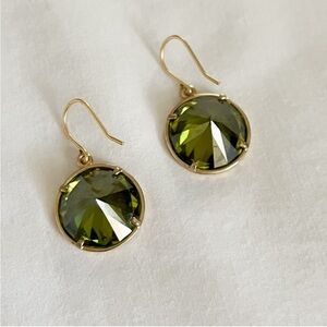 J. Crew Olive Drop Earrings